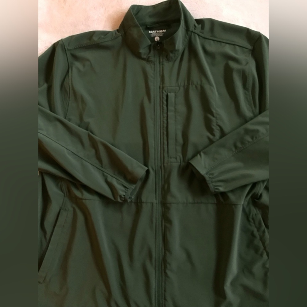 Nathan Men's Forest Green Running Jacket